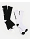 Thrasher Skate & Destroy White & Black 2 Pack Crew Socks - Thumbnail image 1 of 2