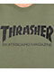 Thrasher Skate Mag Army Green T-Shirt