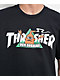Thrasher x Toy Machine Vortex Black T-Shirt - Thumbnail image 2 of 2
