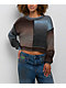 Thread & Supply Split Ombre Long Sleeve Crop Sweater - Thumbnail image 1 of 3