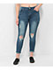 Thrill Jeans High Rise Blue Skinny Jeans - Thumbnail image 1 of 7