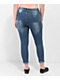 Thrill Jeans High Rise Blue Skinny Jeans - Thumbnail image 2 of 7