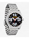 Time Teller Fisheye Silver & Black Analog Watch - Thumbnail image 1 of 4