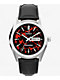 Timex Vega Reissue Black Crocodile & Red Analog Watch - Thumbnail image 1 of 8