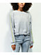 Tommy Hilfiger Grey Crop Crewneck Sweatshirt - Thumbnail image 1 of 4