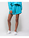 Tommy Hilfiger Roll Down Scuba Blue Wash Sweat Shorts - Thumbnail image 1 of 4