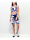 Tommy Hilfiger Watercolor Blue & White Bike Shorts - Thumbnail image 8 of 8