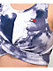 Tommy Hilfiger camiseta corta sin mangas color azul y blanco acuarelados