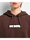 Top Heavy Logo Brown Hoodie - Thumbnail image 3 of 4