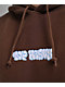 Top Heavy Logo Brown Hoodie - Thumbnail image 4 of 4