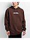 Top Heavy Logo Brown Hoodie - Thumbnail image 1 of 4