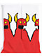 Toy Machine Sketchy Monster Red & White Crew Socks - Thumbnail image 2 of 2