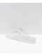 Trillium Amar Clear Glitter Slide Sandals