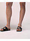 Trillium Black & Tan Two Strap Slide Sandals video