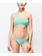 Trillium Kyra Ribbed Mint Cheeky Bikini Bottom - Thumbnail image 1 of 4