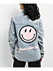 Trio Urban Smiley Blue Denim Jacket - Thumbnail image 1 of 6