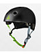 Triple Eight Dual Certified Black Zest Gloss Skateboard Helmet - Thumbnail image 1 of 3