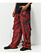Tripp NYC Clash Baggy Red & Black Plaid Pants - Thumbnail image 3 of 6