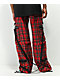 Tripp NYC Clash Baggy Red & Black Plaid Pants - Thumbnail image 2 of 6