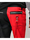 Tripp NYC Split pantalones negros y rojos con tirantes