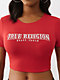 True Religion Anniversary Crystal Spicy Red Crop T-Shirt - Thumbnail image 2 of 4
