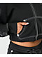 True Religion Applique Black Crop Zip Hoodie - Thumbnail image 5 of 7