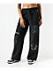 True Religion Applique Black Wide Leg Sweatpants - Thumbnail image 1 of 9