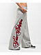 True Religion Applique Grey Wide Leg Sweatpants - Thumbnail image 6 of 7