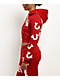 True Religion Applique Shrunken Red Crop Zip Hoodie - Thumbnail image 6 of 8