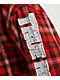 True Religion Applique Shrunken Red Plaid Flannel Crop Zip Hoodie - Thumbnail image 6 of 6
