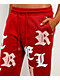 True Religion Applique Shrunken Red Sweatpants - Thumbnail image 3 of 7