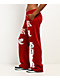 True Religion Applique Shrunken Red Sweatpants - Thumbnail image 6 of 7