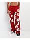 True Religion Applique Shrunken Red Sweatpants - Thumbnail image 1 of 7