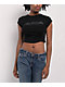 True Religion Arched Logo Black Mesh Top - Thumbnail image 1 of 2