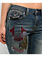 True Religion Becca Crystal Tattoo Dark Wash Mid Rise Bootcut Jeans - Thumbnail image 3 of 6