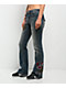 True Religion Becca Crystal Tattoo Dark Wash Mid Rise Bootcut Jeans - Thumbnail image 6 of 6