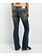 True Religion Becca Crystal Tattoo Dark Wash Mid Rise Bootcut Jeans - Thumbnail image 2 of 6