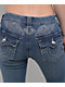 True Religion Becca Crystal Wing Marina Mid Rise Bootcut Jeans - Thumbnail image 4 of 7
