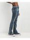 True Religion Becca Distressed Mid Rise Blue Bootcut Jeans - Thumbnail image 3 of 5