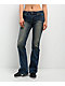 True Religion Becca Glitter Spray Stadium Diem Mid Rise Bootcut Jeans - Thumbnail image 1 of 5