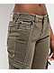 True Religion Becca Low Rise Big T Kalamata Cargo Bootcut Pants - Thumbnail image 4 of 5