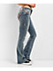 True Religion Becca Mid Rise Super T Crushed Lily Bootcut Jeans - Thumbnail image 3 of 5