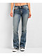 True Religion Becca Mid Rise Super T Crushed Lily Bootcut Jeans - Thumbnail image 1 of 5