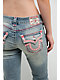 True Religion Becca Super T Applique Petal Bloom Bootcut Jeans - Thumbnail image 5 of 7