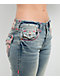 True Religion Becca Super T Applique Petal Bloom Bootcut Jeans - Thumbnail image 6 of 7