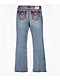 True Religion Becca Super T Blue Wash Bootcut Jeans - Thumbnail image 7 of 7