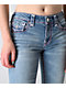 True Religion Becca Super T Champagne Glow Blue Wash Bootcut Jeans - Thumbnail image 3 of 5