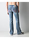 True Religion Becca Super T Champagne Glow Blue Wash Bootcut Jeans - Thumbnail image 2 of 5