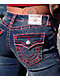 True Religion Becca Super T Laguna Tide Mid Rise Bootcut Jeans - Thumbnail image 3 of 6