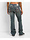 True Religion Becca Super T Mid Rise Blue Wash Bootcut Jeans - Thumbnail image 1 of 5